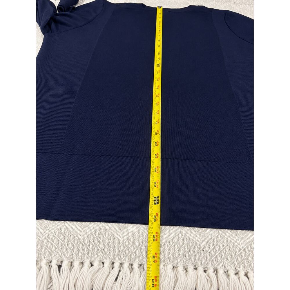 Lety & Me Scarlett Buckle Detail Sweater | Navy Blue | Size 1X | NWT | - Picture 6 of 7